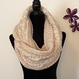 Chunky Infinity Cream Colour Scarf from Beaver Canoe